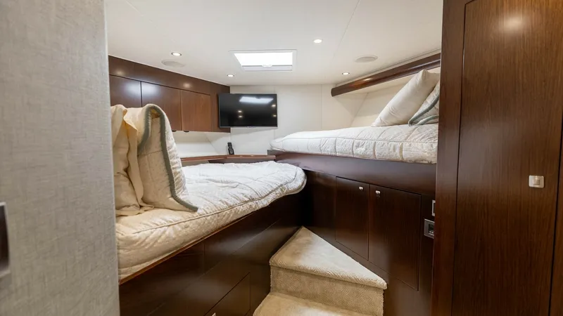Slide: The Image of 2015 Viking 76 Enclosed Bridge- CHULA- Forward Stateroom - 8680130