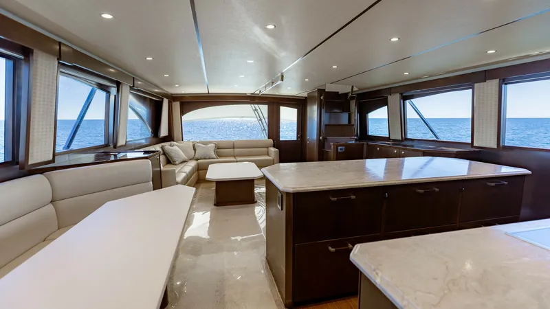 Slide: The Image of 2015 Viking 76 Enclosed Bridge- CHULA- Salon/ Galley - 8680115