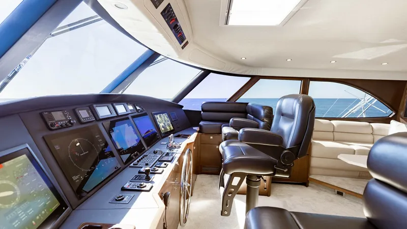 Slide: The Image of 2015 Viking 76 Enclosed Bridge- CHULA- Helm - 8680110