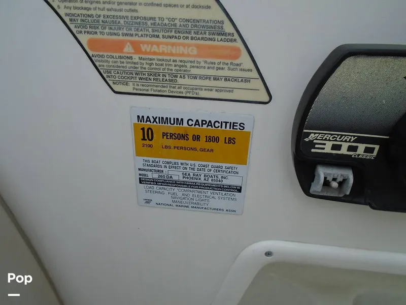 Slide: The Image of Sea Ray 260 Sundancer 2000 - 10651256