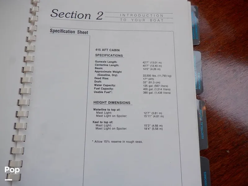 Slide: The Image of Sea Ray 415 Aft Cabin 1988 - 15900614