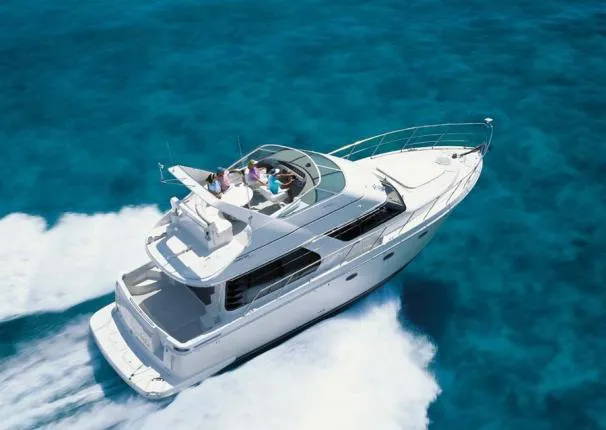 Slide: The Image of Carver Yachts 450 Voyager Pilothouse 2001 - 6