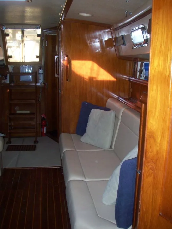 Slide: The Image of Port side settee - 18