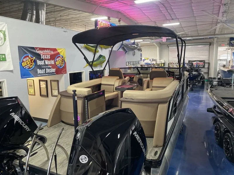 Slide: The Image of Godfrey Pontoons AquaPatio 256 SBW Twin 2024 - 10