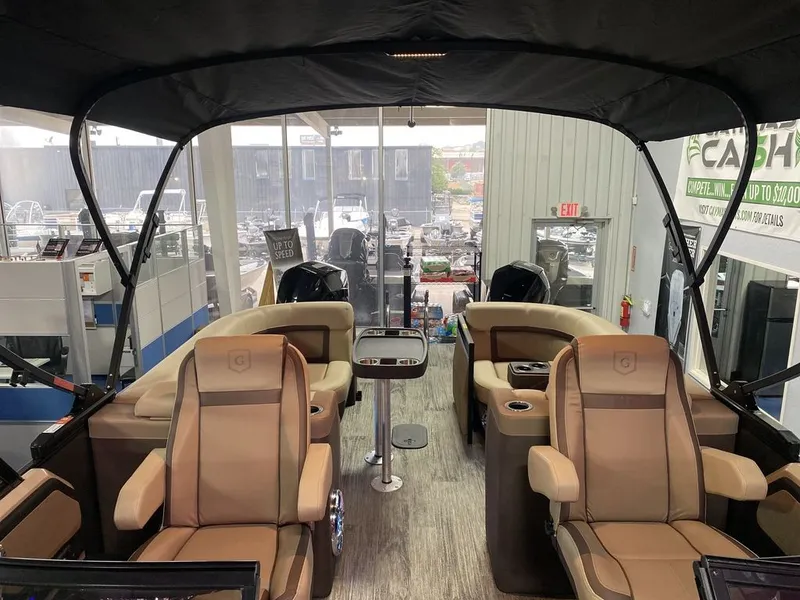 Slide: The Image of Godfrey Pontoons AquaPatio 256 SBW Twin 2024 - 16