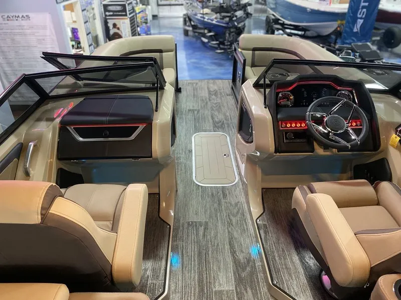 Slide: The Image of Godfrey Pontoons AquaPatio 256 SBW Twin 2024 - 21
