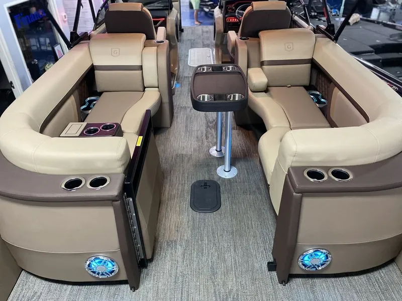 Slide: The Image of Godfrey Pontoons AquaPatio 256 SBW Twin 2024 - 12