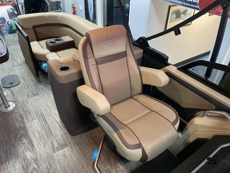 Slide: The Image of Godfrey Pontoons AquaPatio 256 SBW Twin 2024 - 18