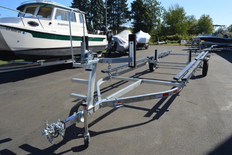 Slide: The Image of Venture Trailers Galvanized Single Axle Pontoons VP-24-25 2026 - 2