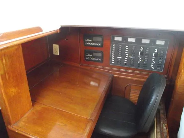 Slide: The Image of Navigation area of a 1984 Irwin Center Cockpit yacht. - 18