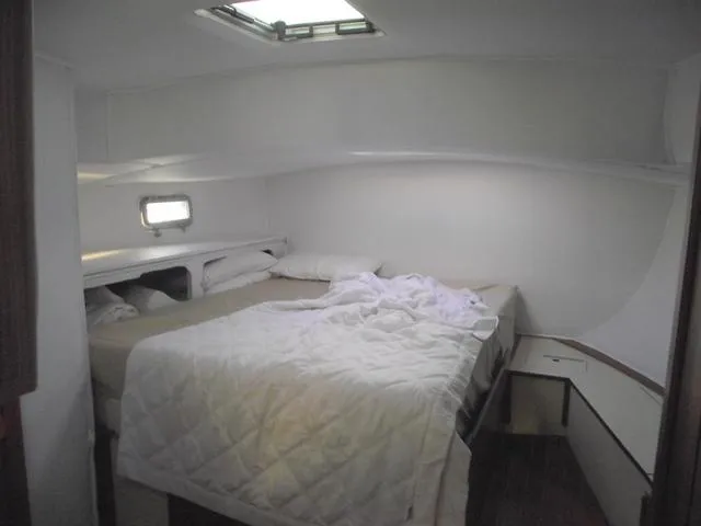 Slide: The Image of Interior of a 1984 Irwin Center Cockpit yacht with cozy bed. - 23
