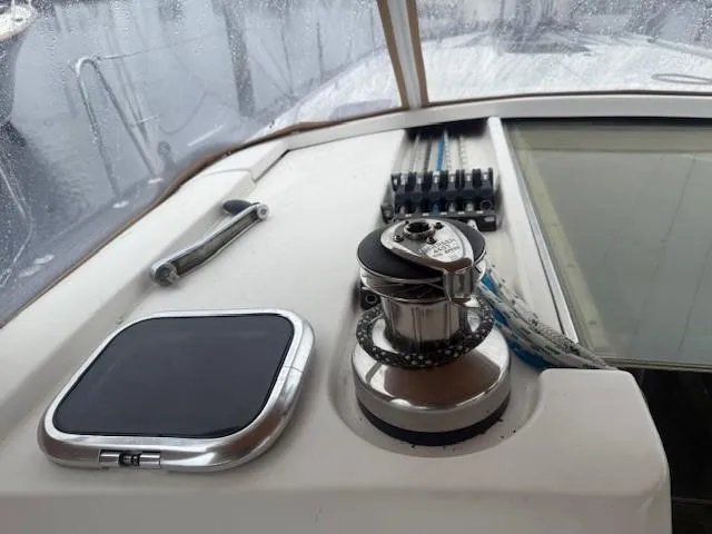 Slide: The Image of Deck of 2003 Wauquiez Centurion 45s yacht with winch and ropes. - 17