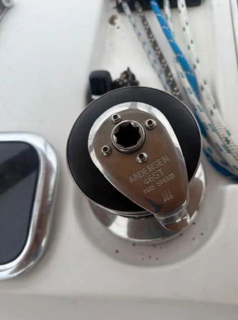 Slide: The Image of Andersen 46ST two-speed winch on 2003 Wauquiez Centurion 45s sailboat deck. - 20