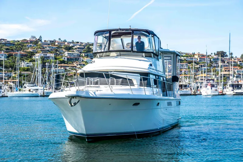 Slide: The Image of Carver Yachts 440 Aft Cabin Motor Yacht 1995 - 2