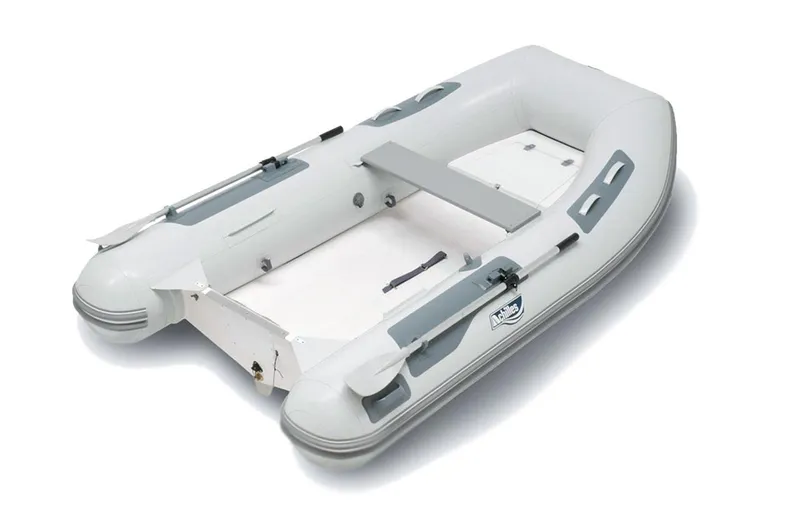 The Image of 2024 Achilles HB-280DX inflatable boat, white with grey accents. - 1