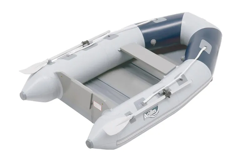 The Image of 2024 Achilles LS2-RU inflatable boat with oars and bench seat. - 1