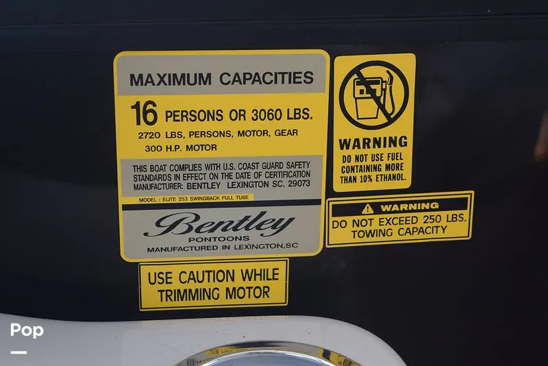 Slide: The Image of Bentley Pontoons 253 Elite Swingback DC FT 2022 - 14412759