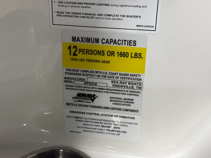 Slide: The Image of Sea Ray SPX 210 2026 - 93