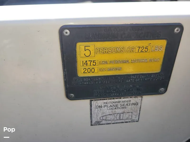 Slide: The Image of Ranger Boats 93V 2001 - 15104644