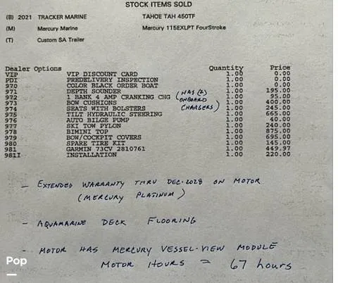 Slide: The Image of Tahoe 450 TF 2021 - 15294672