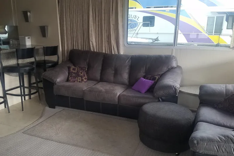 Slide: The Image of Interior of 2000 Navigator Showboat with cozy seating and modern decor. - 5