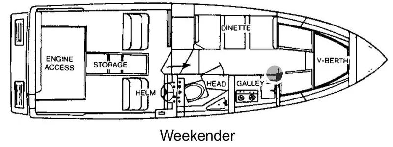 Slide: The Image of Sea Ray 268 Weekender 1987 - 15367204