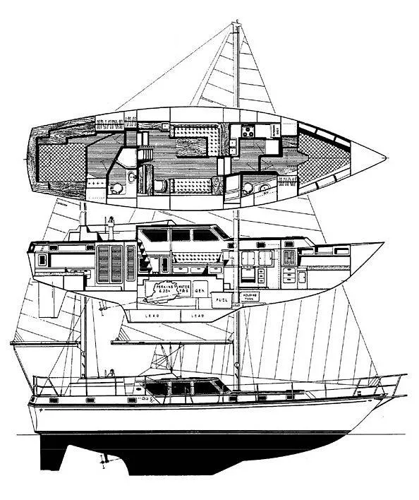 Slide: The Image of Gulfstar Sailmaster 47 1980 - 15431986