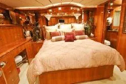 Slide: The Image of Luxurious master bedroom in 2004 Ocean Alexander 548 Pilothouse yacht. - 13