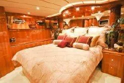 Slide: The Image of Luxurious master bedroom in 2004 Ocean Alexander 548 Pilothouse yacht. - 14