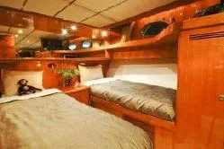 Slide: The Image of Luxurious twin cabin in 2004 Ocean Alexander 548 Pilothouse yacht. - 16