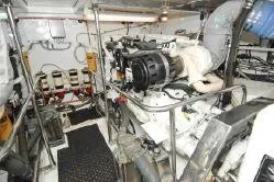 Slide: The Image of Engine room of a 2004 Ocean Alexander 548 Pilothouse yacht. - 18