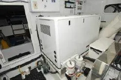 Slide: The Image of Engine room of a 2004 Ocean Alexander 548 Pilothouse yacht. - 22