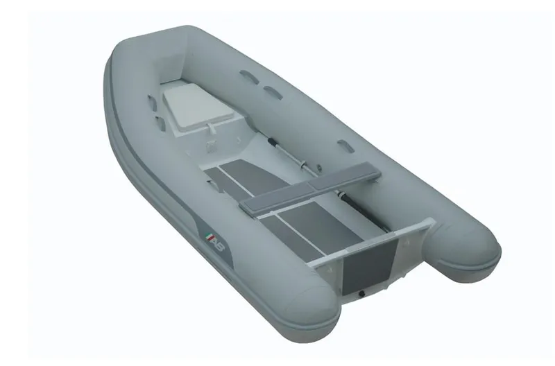 The Image of 2024 AB Inflatables Lammina 12 AL inflatable boat, gray, aluminum floor. - 1