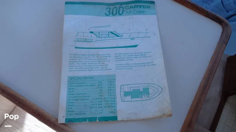 Slide: The Image of Carver Yachts 300 Aft Cabin 1992 - 15894576