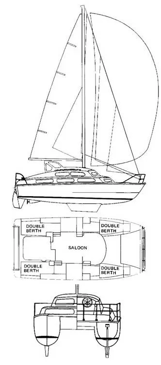 Slide: The Image of Sailcraft Cherokee 350 1980 - 15995899