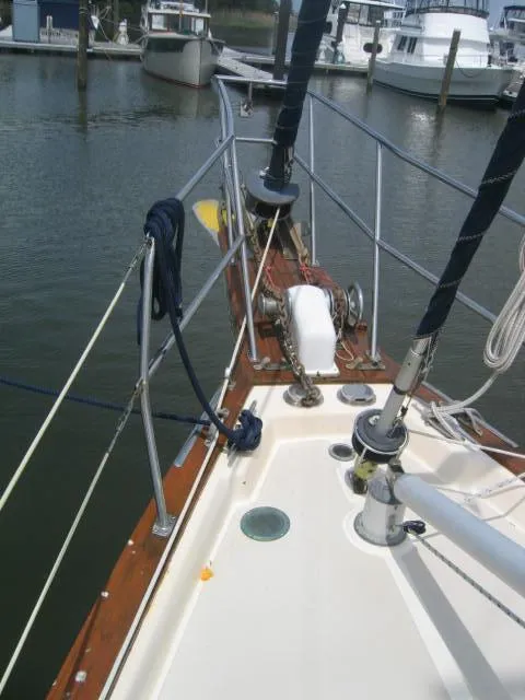 Slide: The Image of Bow Detail with Anchor Windlass - 4