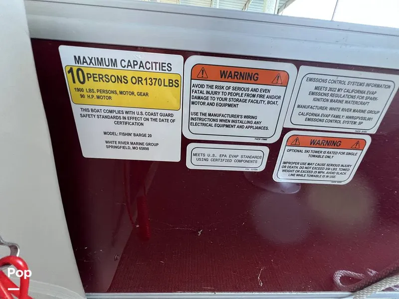 Slide: The Image of Sun Tracker Fishin' Barge 20 DLX 2022 - 16174215