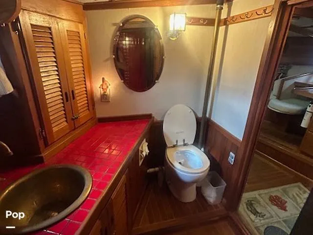 Slide: The Image of Custom Topsail Gaff Rigged Schooner 1984 - 16216234