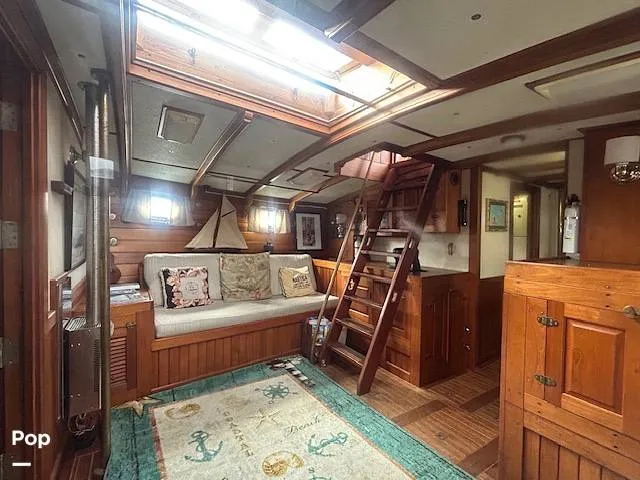 Slide: The Image of Custom Topsail Gaff Rigged Schooner 1984 - 16216235