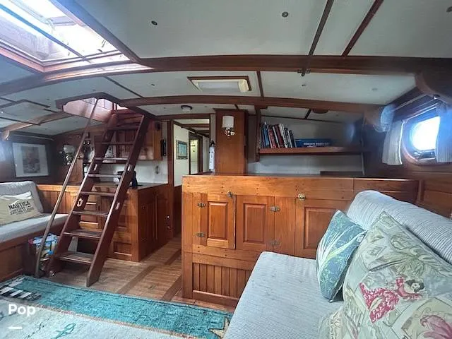 Slide: The Image of Custom Topsail Gaff Rigged Schooner 1984 - 16216236