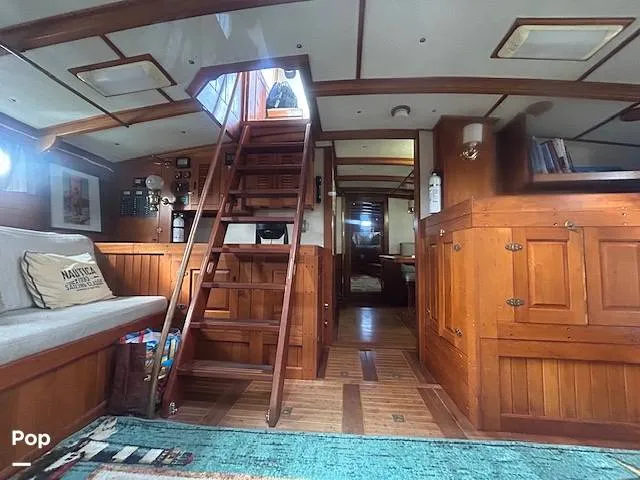 Slide: The Image of Custom Topsail Gaff Rigged Schooner 1984 - 16216237