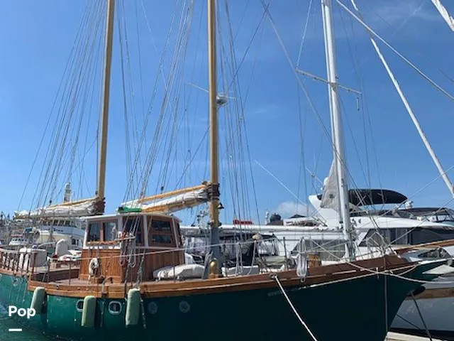 Slide: The Image of Custom Topsail Gaff Rigged Schooner 1984 - 16216246