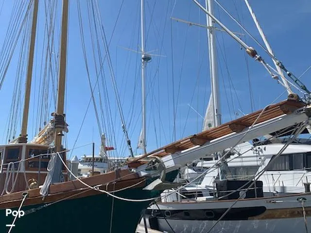 Slide: The Image of Custom Topsail Gaff Rigged Schooner 1984 - 16216248