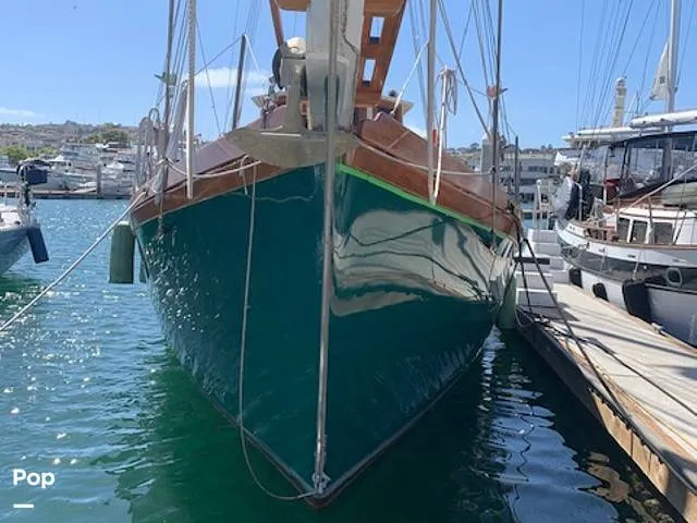 Slide: The Image of Custom Topsail Gaff Rigged Schooner 1984 - 16216249