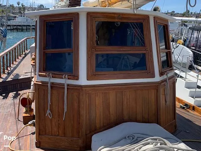 Slide: The Image of Custom Topsail Gaff Rigged Schooner 1984 - 16216254