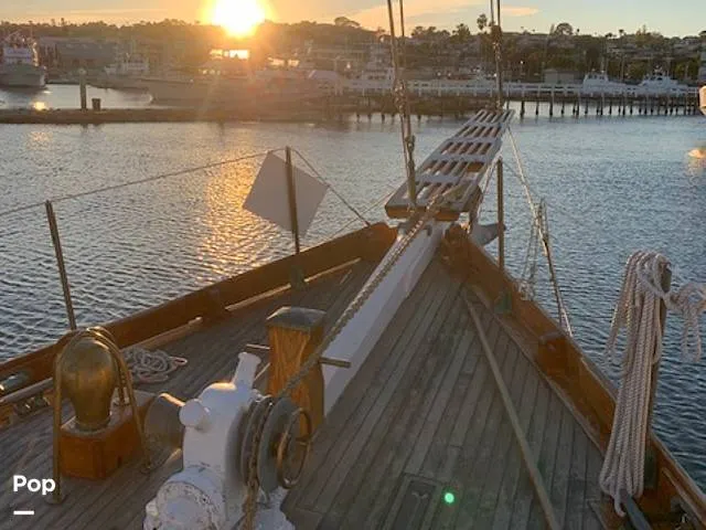 Slide: The Image of Custom Topsail Gaff Rigged Schooner 1984 - 16216259