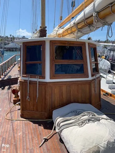 Slide: The Image of Custom Topsail Gaff Rigged Schooner 1984 - 16216264