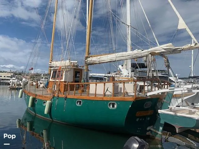 Slide: The Image of Custom Topsail Gaff Rigged Schooner 1984 - 16216267