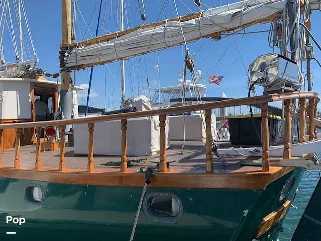 Slide: The Image of Custom Topsail Gaff Rigged Schooner 1984 - 16216269
