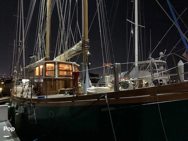 Slide: The Image of Custom Topsail Gaff Rigged Schooner 1984 - 16216272